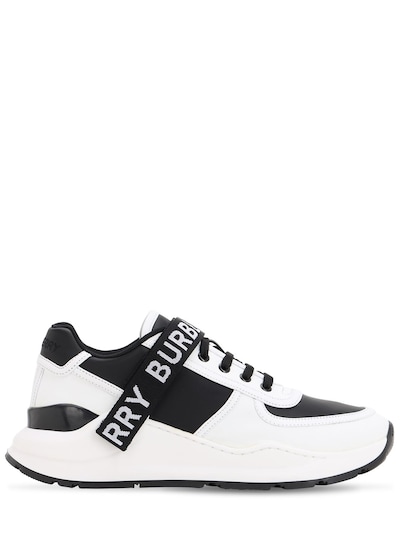 Logo strap ronnie leather sneakers 