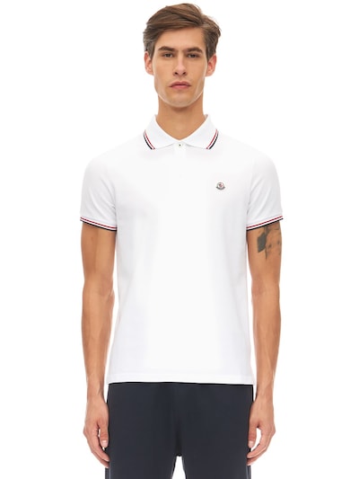 white moncler polo