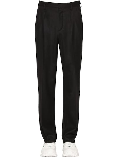 VALENTINO 21.5CM WOOL BLEND trousers,70I3GS016-ME5P0