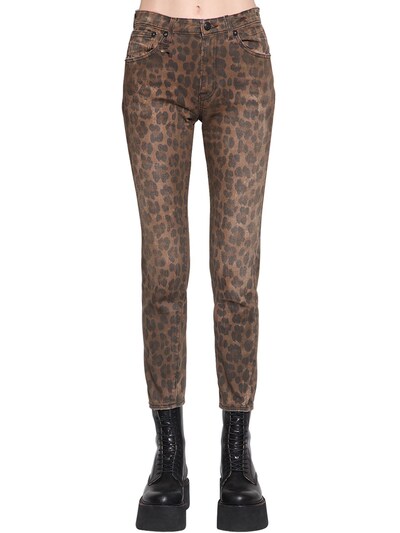 r13 leopard jeans