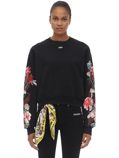 off white floral sweatshirt