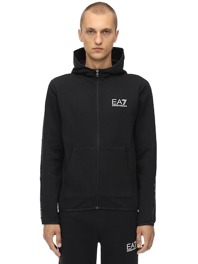 ea7 zipped hoodie