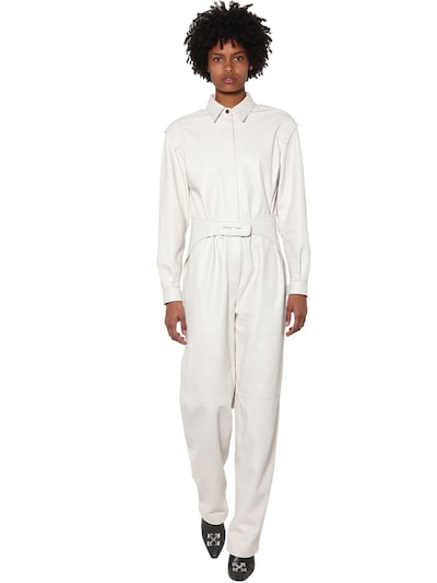 white jumpsuit long