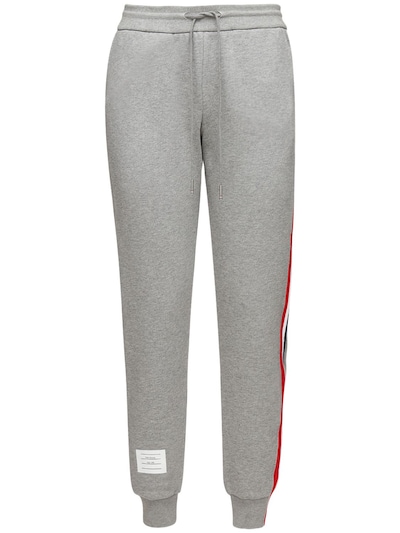 thom browne black sweatpants