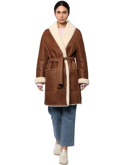 loewe shearling coat