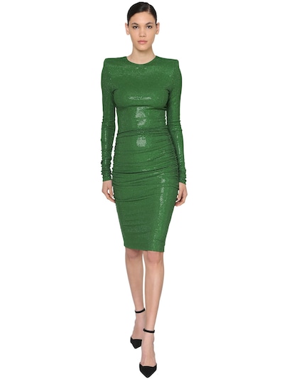 alexandre vauthier green dress