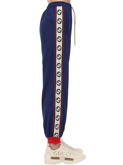 gucci track pants blue