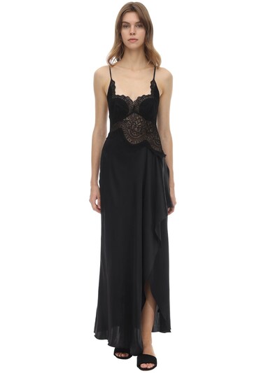 lace midi slip dress