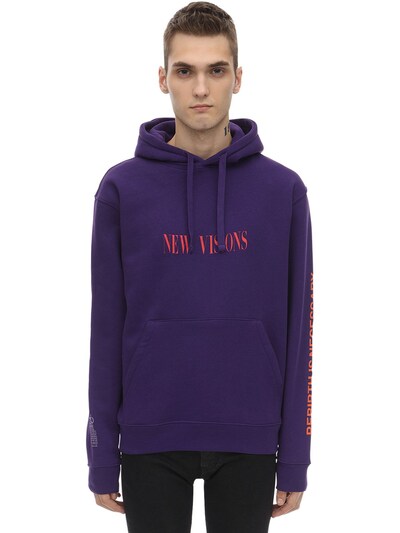 purple blue hoodie