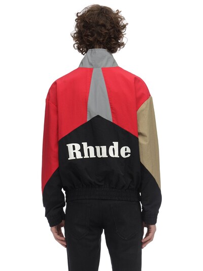 rhude flight jacket