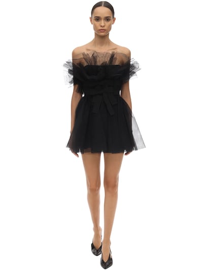 tulle mini dress