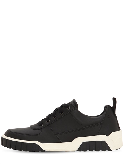 diesel leather sneakers