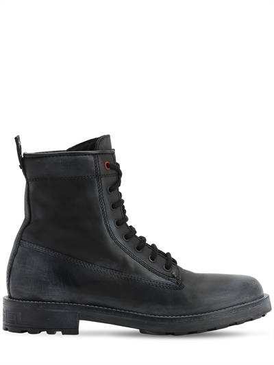 diesel leather boots