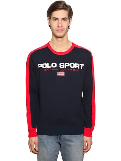 Polo Ralph Lauren Cotton Sweatshirt In Blue,red