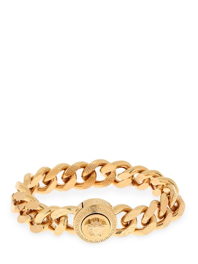 Gold Large Chain Medusa Bracelet
