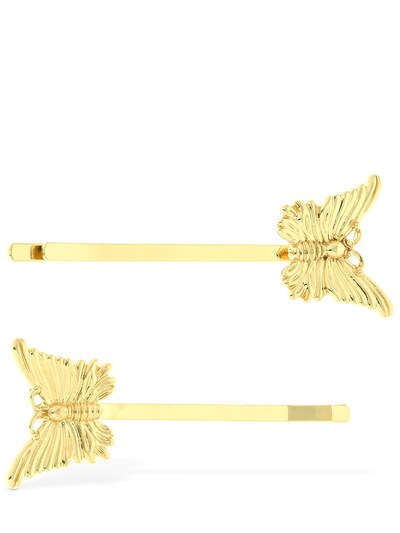 Aym Set Of 2 Butterfly Hair Pins Luisaviaroma