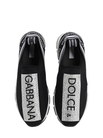 dolce and gabbana crystal sneakers