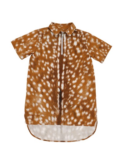 Bambi print cotton poplin shirt 