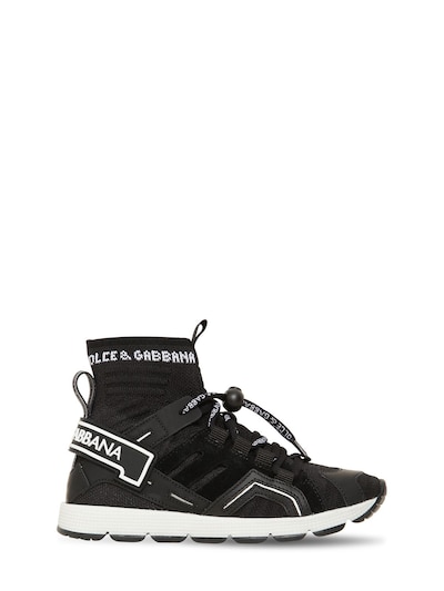 Gabbana - Knit sock sneakers - Black 