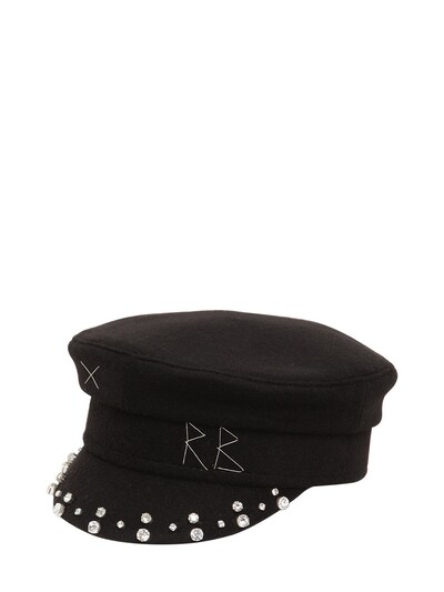 RUSLAN BAGINSKIY “BOY”水晶羊毛帽子,70I99I001-QKXBQ0S1