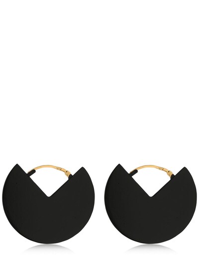 ISABEL MARANT 90 DEGREES TWO TONE EARRINGS,70I9M7036-MDFCSW2