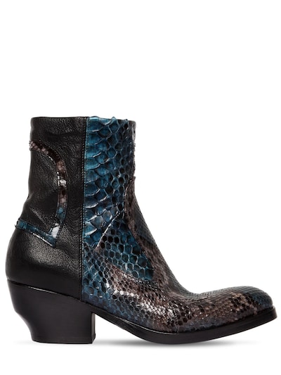skin ankle boots