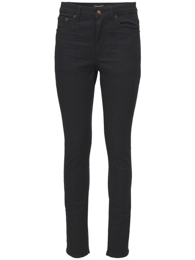 Saint Laurent - Skinny cotton denim jeans - Black | Luisaviaroma