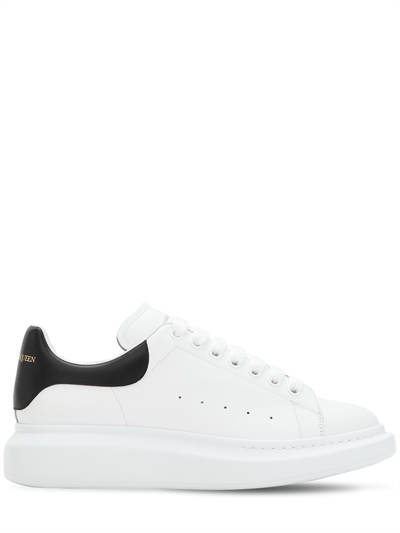 ALEXANDER MCQUEEN - SNEAKERS DE PIEL CON PLATAFORMA 45MM - Blanco