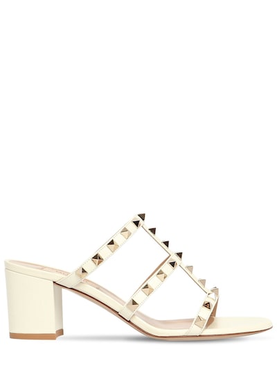 valentino 60mm rockstud leather sandals