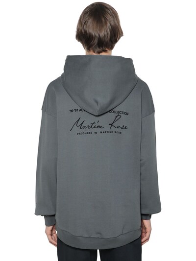 martine rose grey hoodie