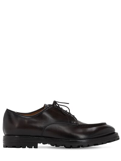 Officine Creative Leather Lace-up Shoes In Brown