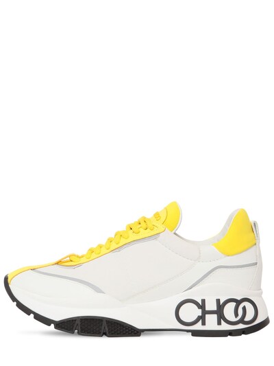 JIMMY CHOO 50MM RAINE LEATHER & NEOPRENE trainers,70ID0Z001-UE9QIFLFTEXPVW2