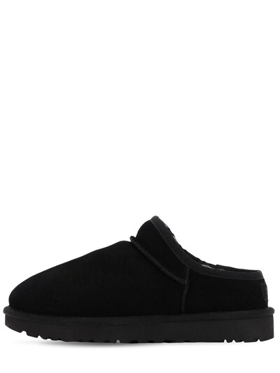 Ugg 10mm Classic Shearling Slipper Mules In Black