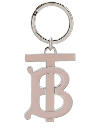 Burberry - Tb logo charm key holder 