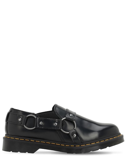 dr martens black leather shoes