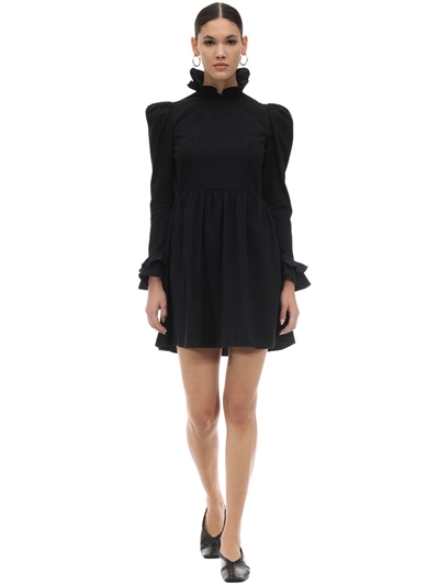 poplin mini dress