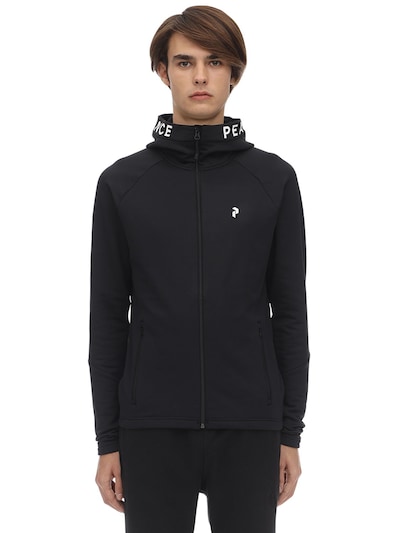 performance zip up hoodie