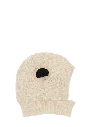 Oeuf Sheep Baby Alpaca Knit Hat White Luisaviaroma