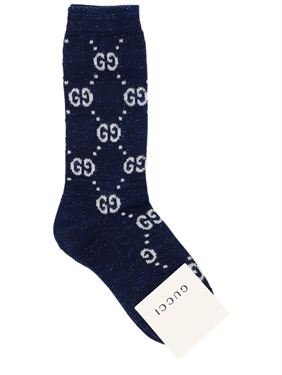 blue and white gucci socks