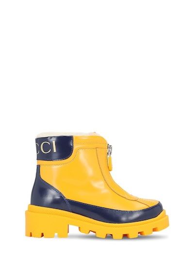 Gucci - Rubber boots w/ terrycloth 