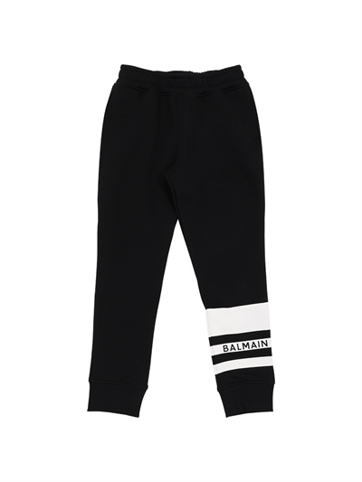 Balmain - Logo print cotton blend 