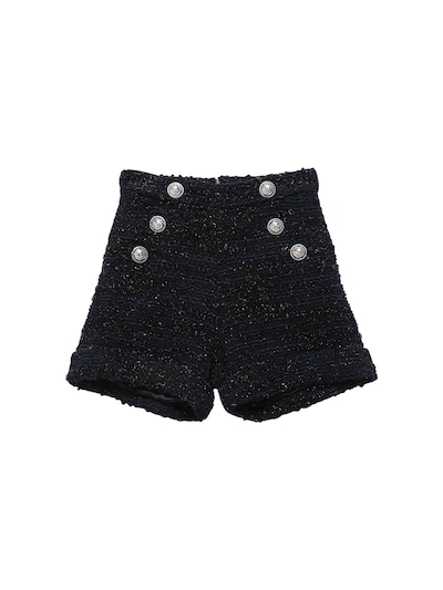 balmain tweed shorts