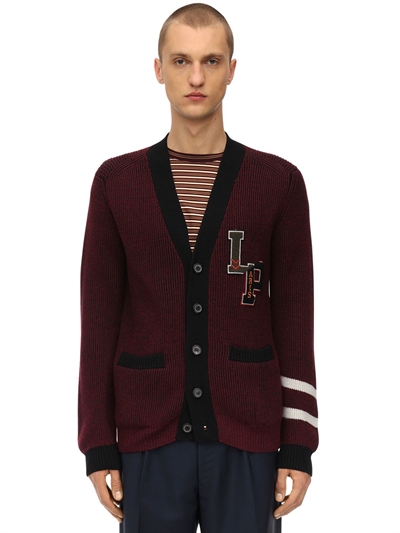 college cardigan