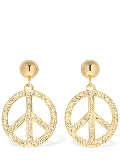 moschino peace earrings