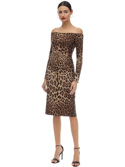 dolce leopard dress