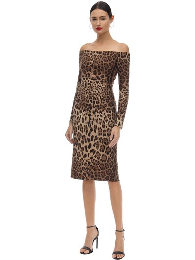 dolce and gabbana leopard dress