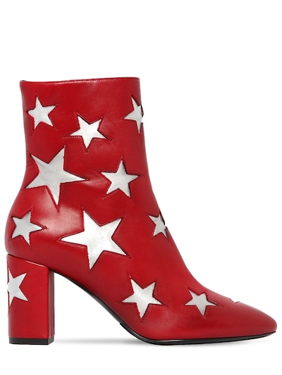 saint laurent red boots