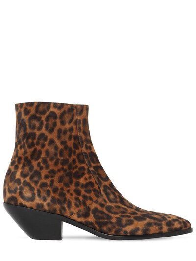 ysl leopard boots