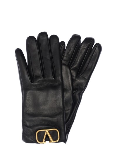 valentino leather gloves