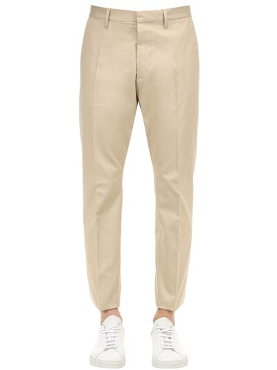 DSQUARED2 16.5厘米HOCKNEY版型纯棉帆布裤子,70IG7E112-MTE10